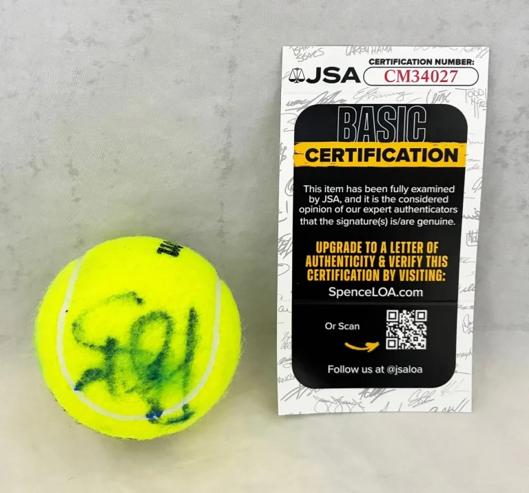 Steffi Graf Signed Tennis Ball Roland Garros JSA 1 COA