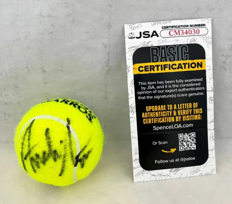 Andre Agassi Signed Tennis Ball Roland Garros JSA 1 COA