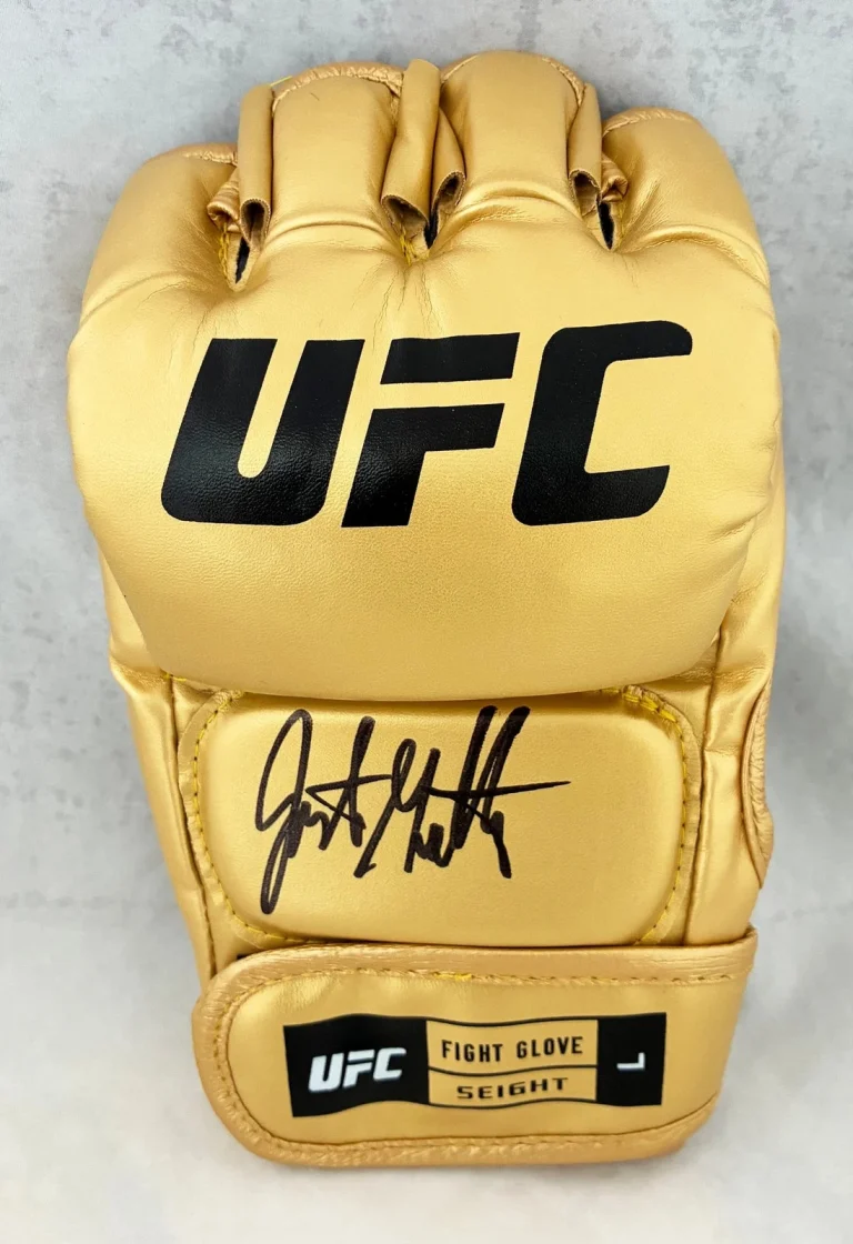 Justin Gaethje Signed UFC Glove JSA 3 COA