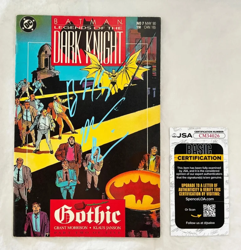 Morena Baccarin and Ben McKenzie Signed Comic Book Gotham Batman JSA COA