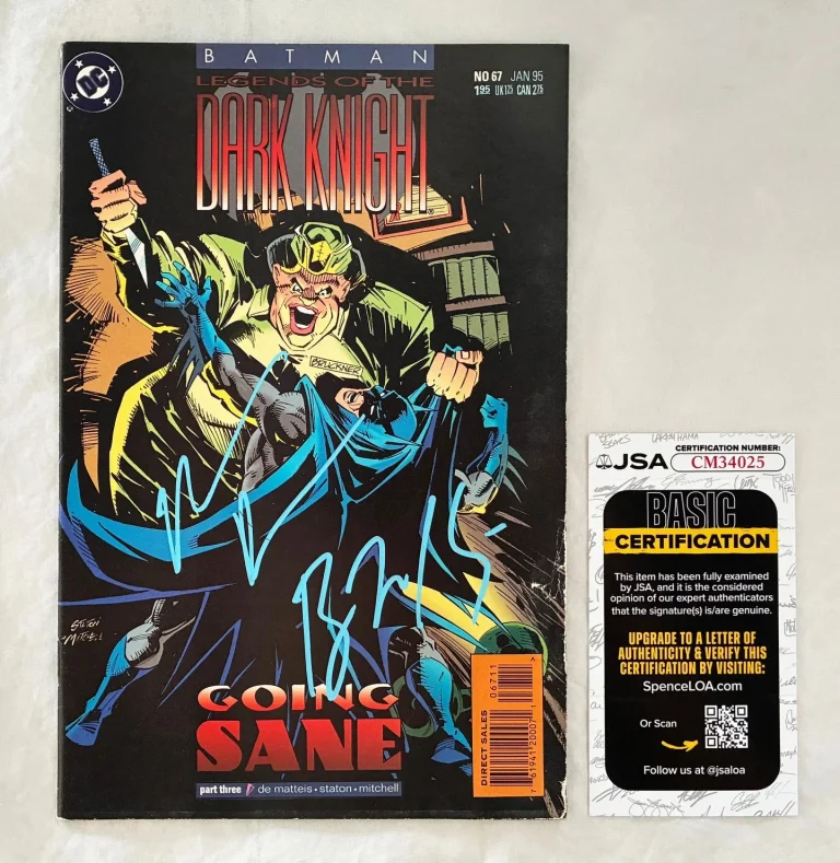 Morena Baccarin and Ben McKenzie Signed Comic Book Gotham Batman JSA 1 COA