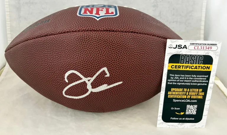 Julian Edelman Signed NFL Football New England Patriots JSA COA