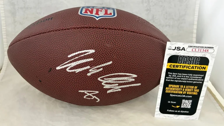 Rob Gronkowski Signed NFL Football New England Patriots JSA COA