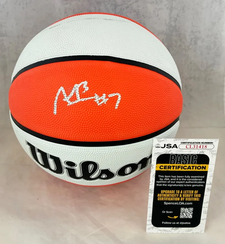 Aliyah Boston Signed Basketball WNBA Indiana Fever JSA COA