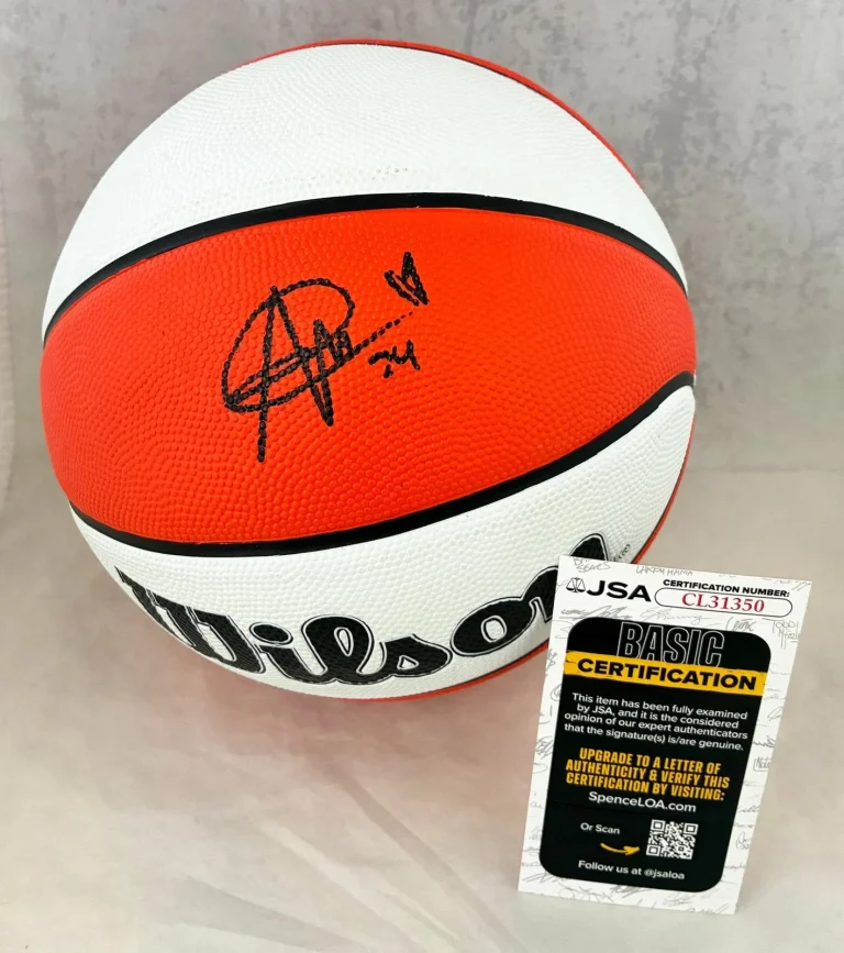 Aaliyah Edwards Signed Basketball WNBA Connecticut Sun JSA 1 COA