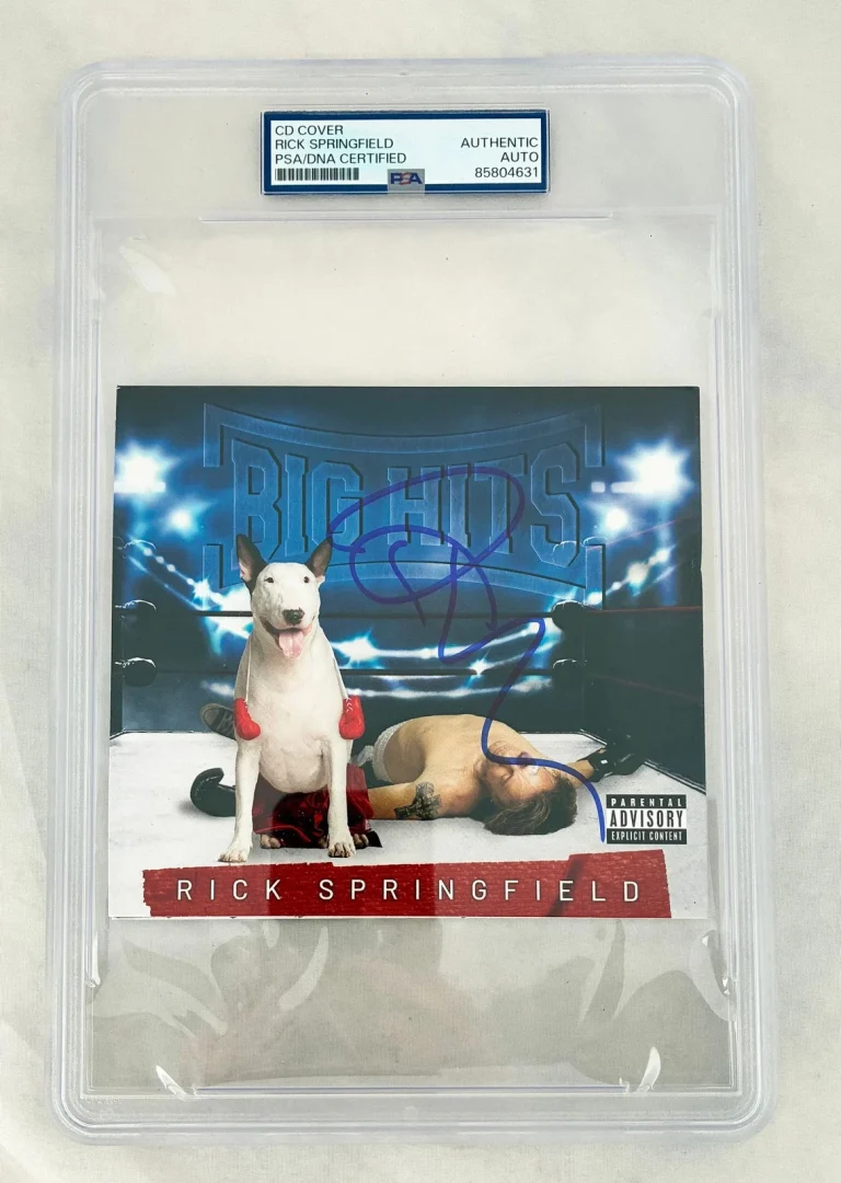 Rick Springfield Signed CD Cover Big Hits PSA/DNA COA