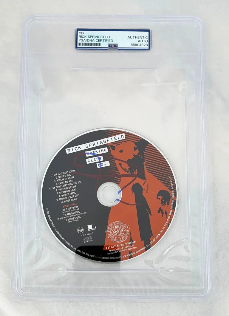 Rick Springfield Signed CD Working Class Dog PSA/DNA COA