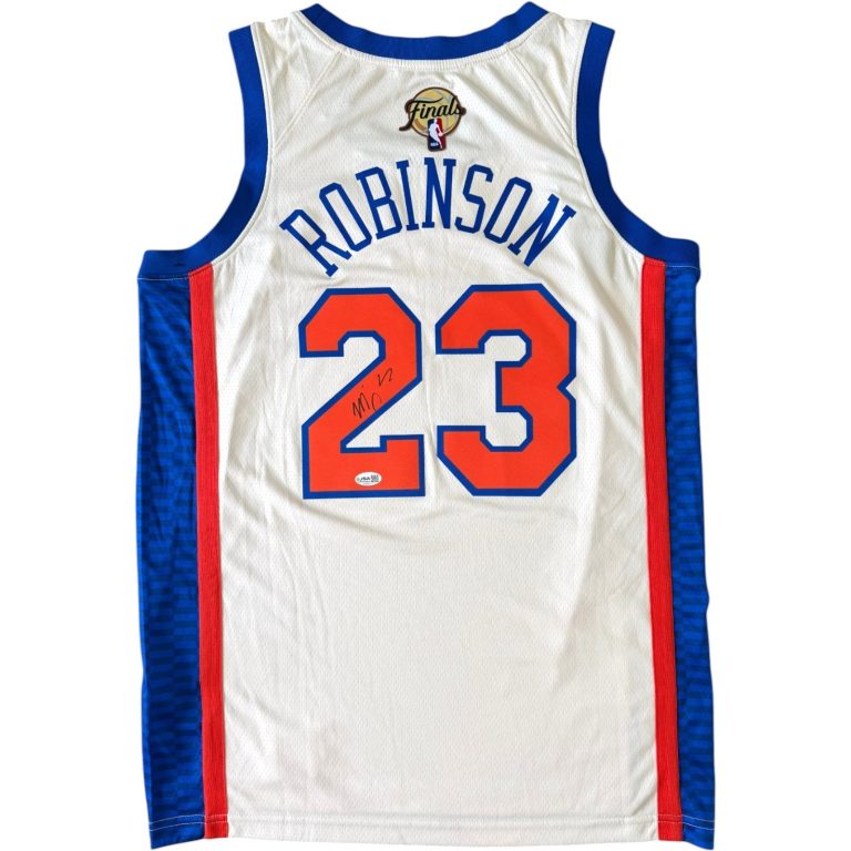 MITCHELL ROBINSON SIGNED AUTOGRAPHED NEW YORK KNICKS JERSEY NBA FINALS JSA COA *