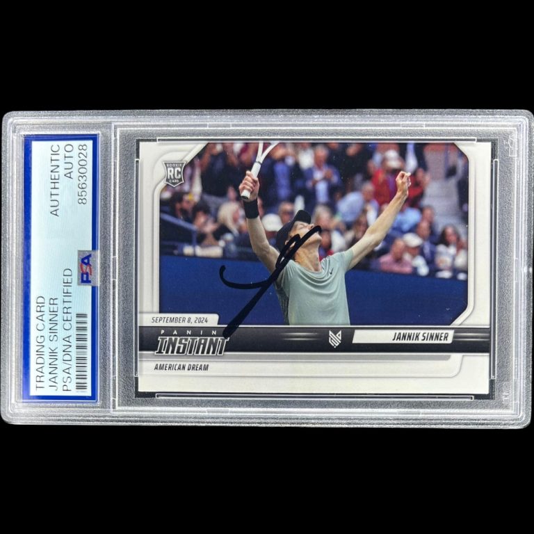 JANNIK SINNER SIGNED 2024 PANINI INSTANT ROOKIE CARD #JS-3 TENNIS RC PSA AUTO 🔥
