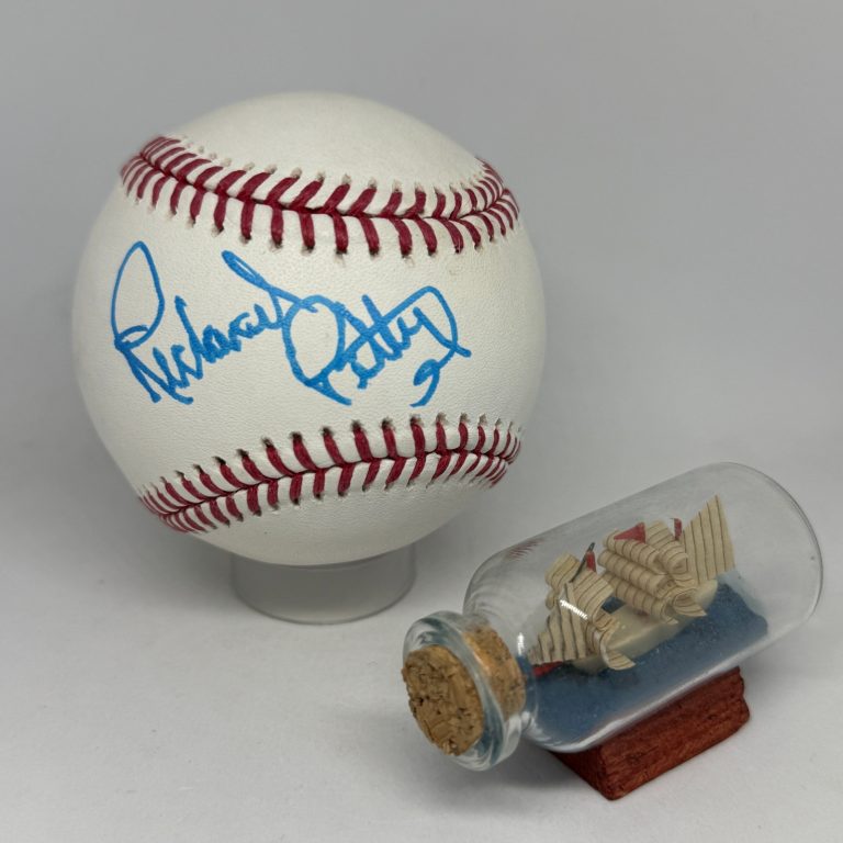 Richard Petty signed Rawlings OML Baseball JSA COA NASCAR Auto Rare A4468