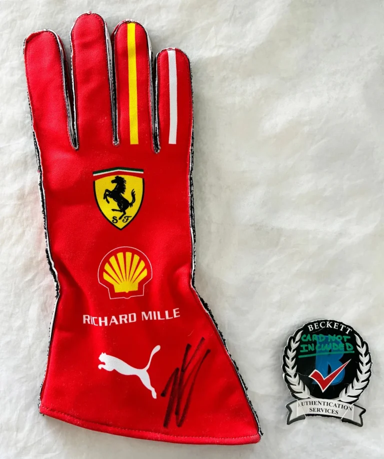 Charles Leclerc Signed Racing Glove Ferrari Formula 1 F1 Beckett BAS COA