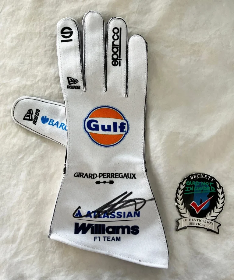 Alex Albon Signed Racing Glove Williams Racing Formula 1 F1 Beckett BAS 1 COA