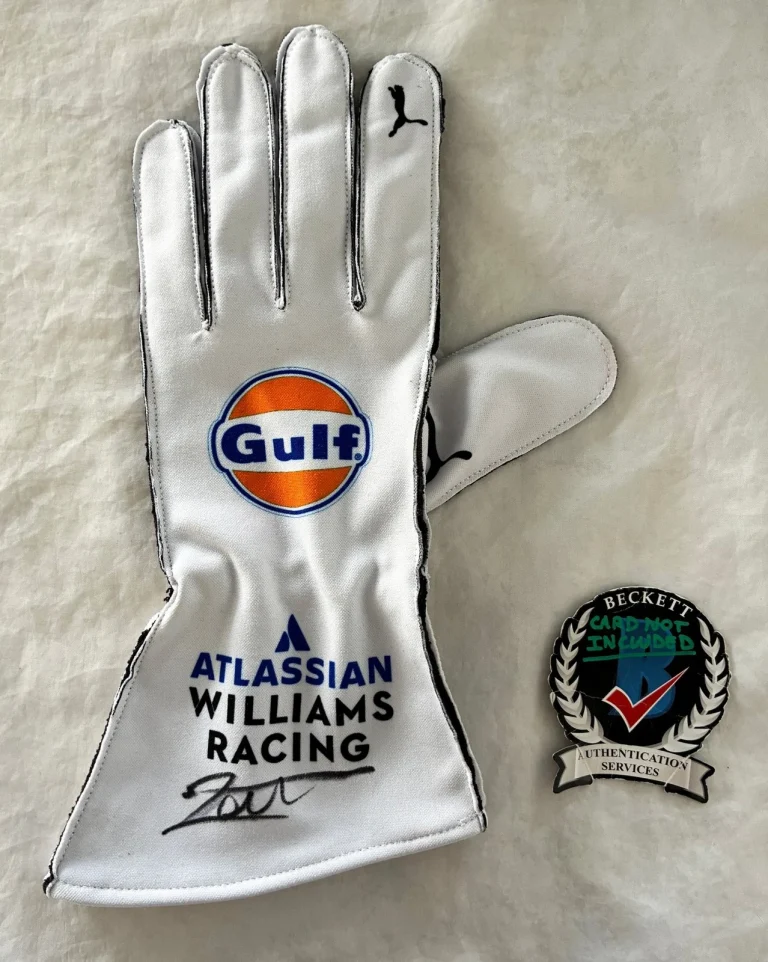Jacques Villeneuve Signed Racing Glove Williams Racing Formula 1 F1 Beckett B...