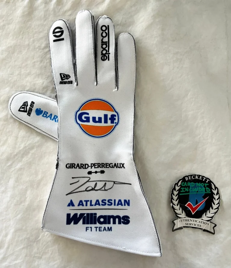 Jacques Villeneuve Signed Racing Glove Williams Racing Formula 1 F1 Beckett B...