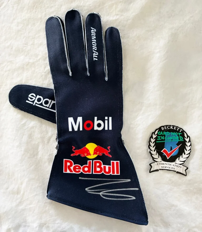 Isack Hadjar Signed Racing Glove Red Bull Formula 1 F1 Beckett BAS COA