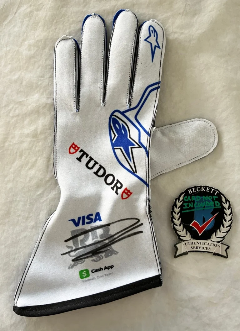 Arvid Lindblad Signed Racing Glove Visa Cash App Racing Bulls Formula 1 F1 Be...