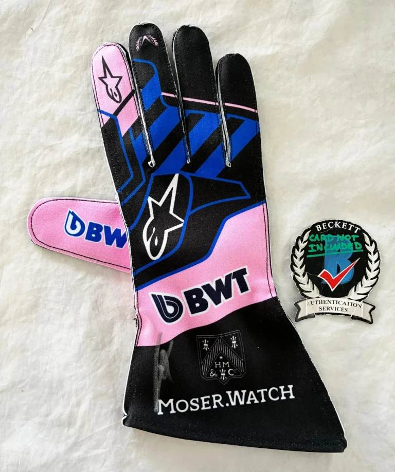Pierre Gasly Signed Racing Glove Alpine Formula 1 F1 Beckett BAS 2 COA