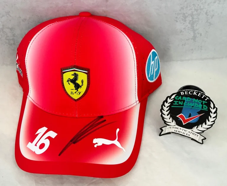 Charles Leclerc Signed Hat Ferrari Formula 1 F1 Beckett BAS 1 COA