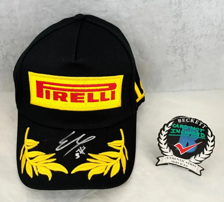 Gabriele Mini Signed Hat Pirelli Formula 2 Beckett BAS COA