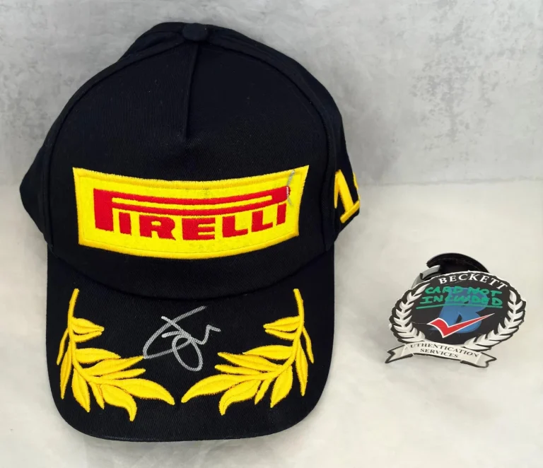 Tasanapol Inthraphuvasak Signed Hat Pirelli Formula 2 Beckett BAS COA