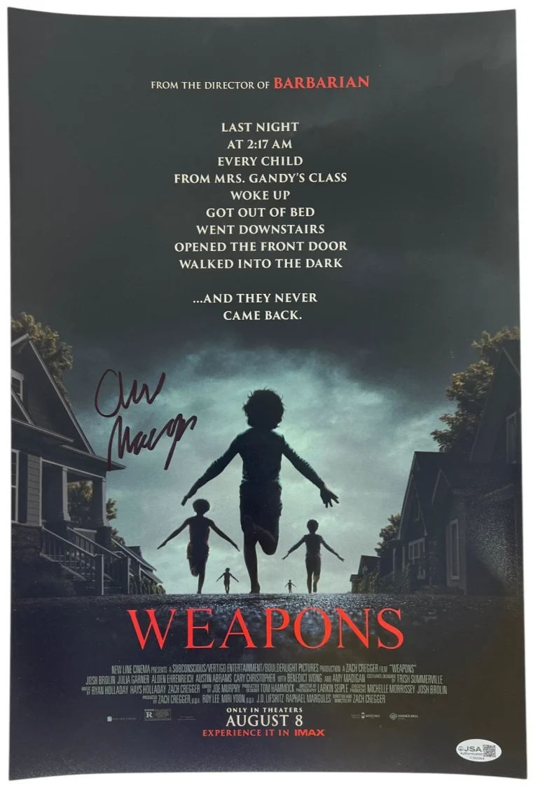 AMY MADIGAN SIGNED AUTOGRAPHED WEAPONS 12X18 MOVIE POSTER PHOTO JSA COA