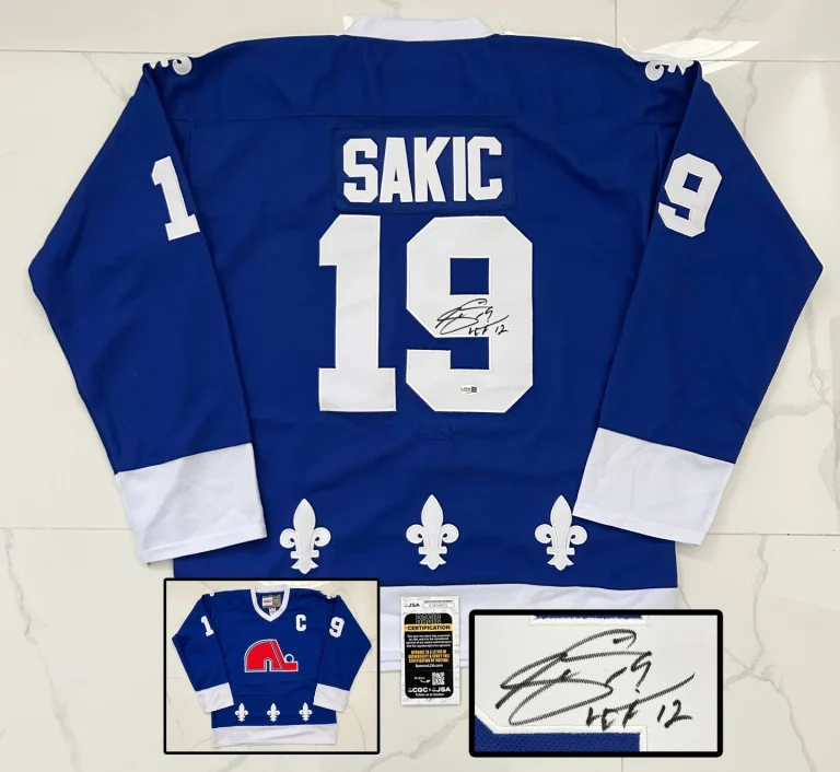 Joe Sakic Signed Jersey Quebec Nordiques JSA 1 COA