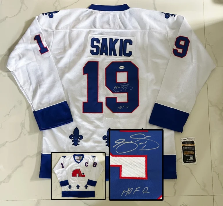 Joe Sakic Signed Jersey Quebec Nordiques JSA 1 COA