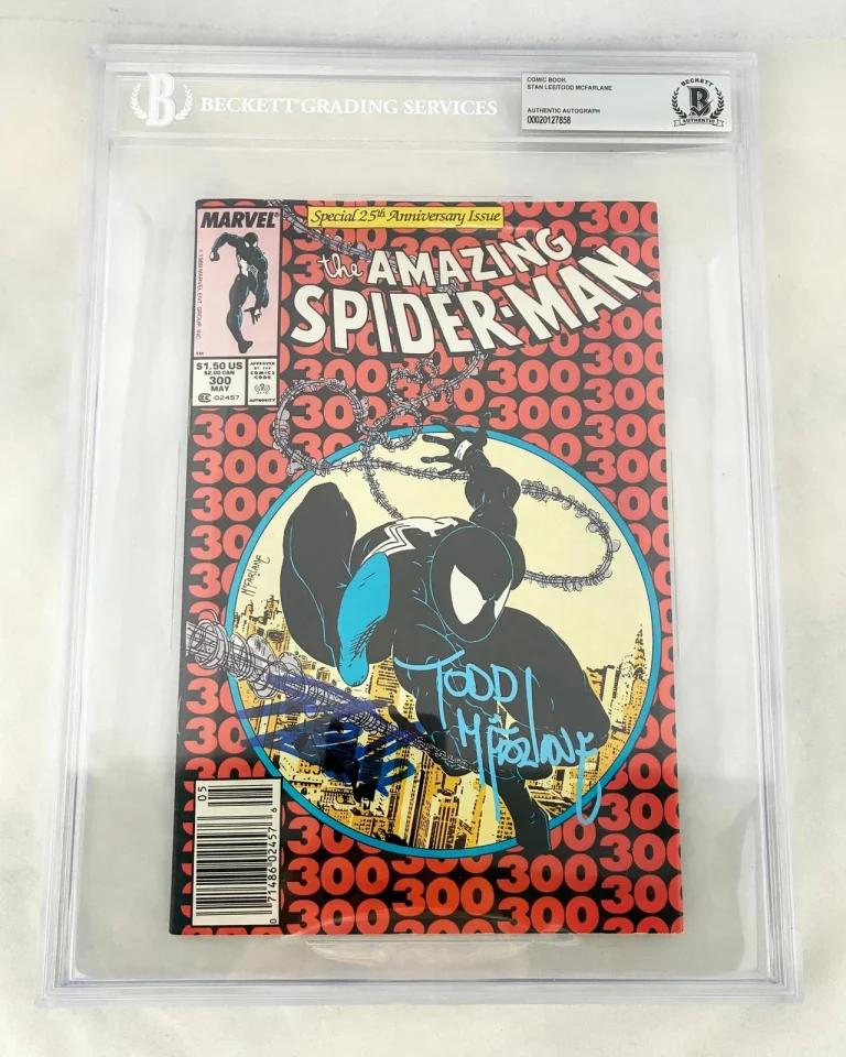 Todd McFarlane and Stan Lee Signed Comic Book Amazing Spider-Man #300 Beckett...