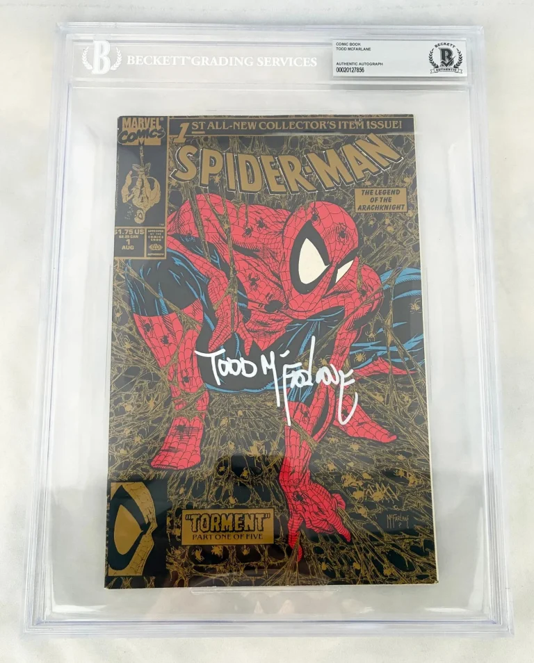 Todd McFarlane Signed Comic Book Spider-Man #1 Gold Beckett BAS COA