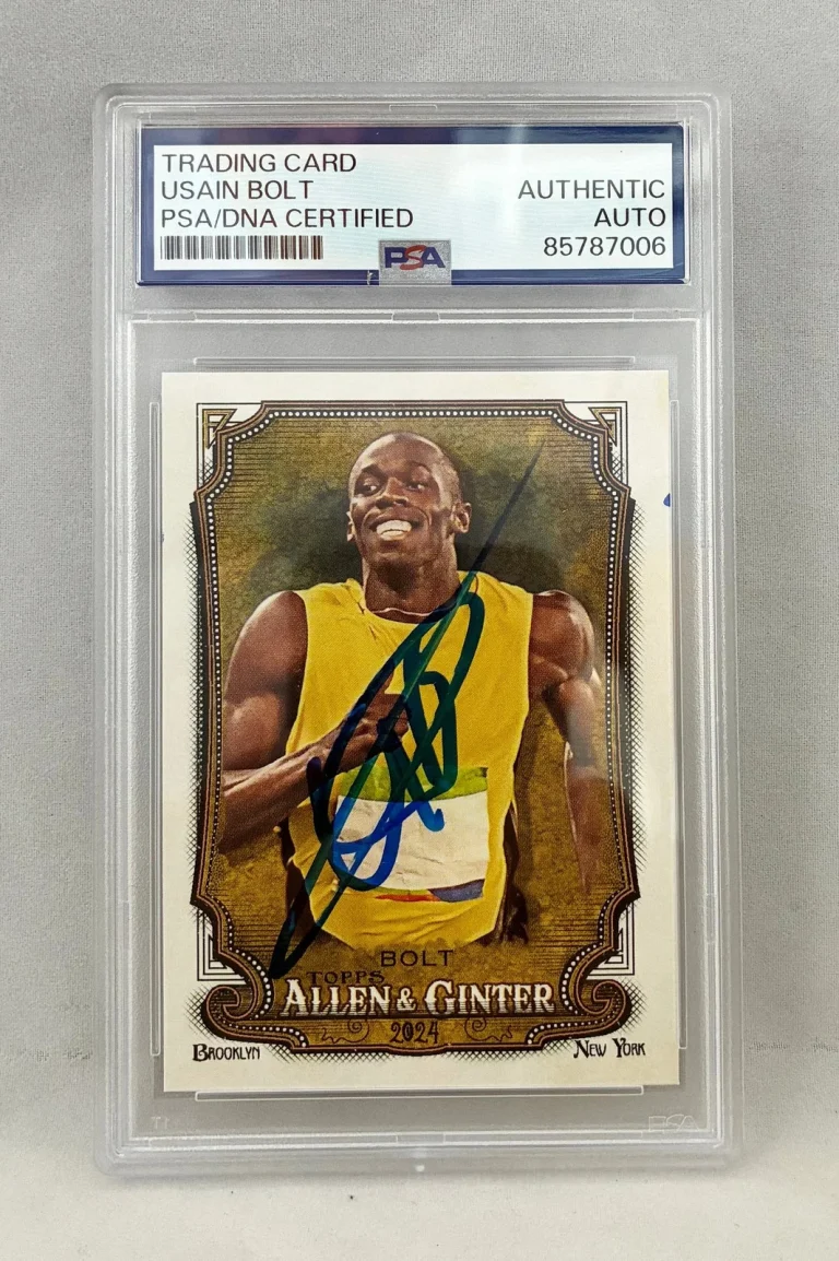 Usain Bolt Signed Card 2024 Allen & Ginter #208 PSA/DNA 1 COA