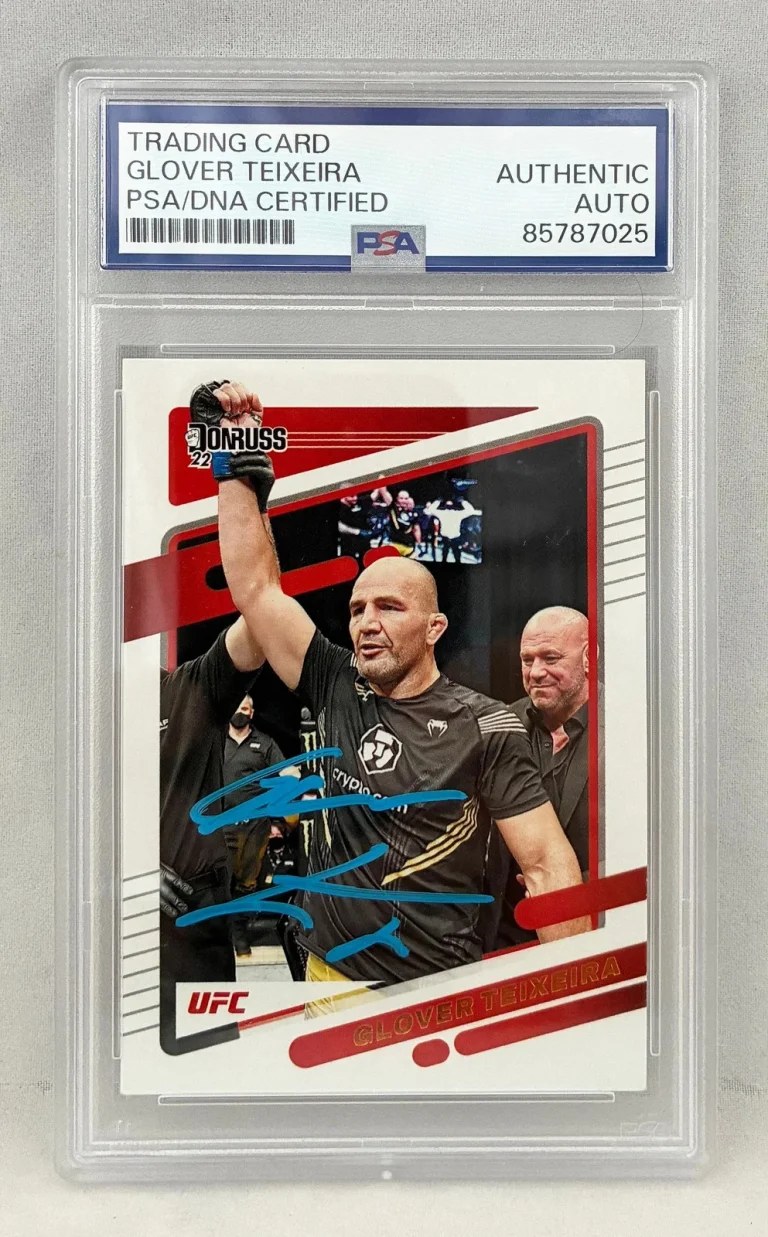 Glover Texeira Signed Card 2022 Panini #89 PSA/DNA COA