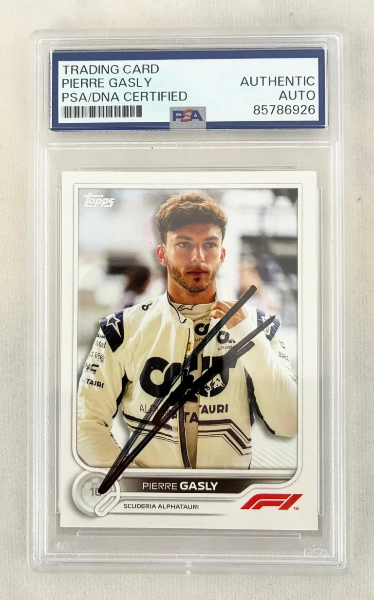 Pierre Gasly Signed Card 2022 Topps #45 F1 PSA/DNA COA