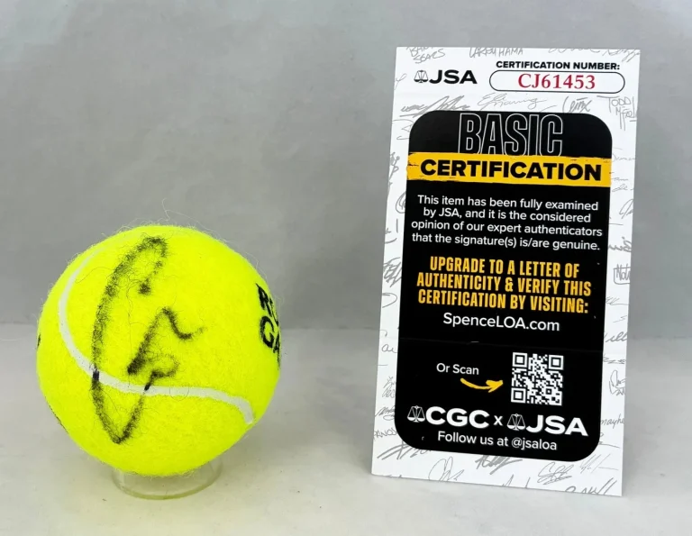 Carlos Alcaraz Signed Tennis Ball Roland Garros JSA COA