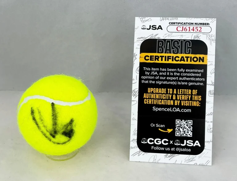 Darwin Blanch Signed Tennis Ball JSA COA