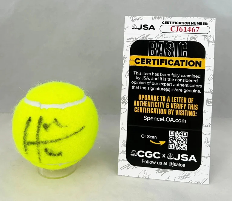 Hubert Hurkacz Signed Tennis Ball JSA COA