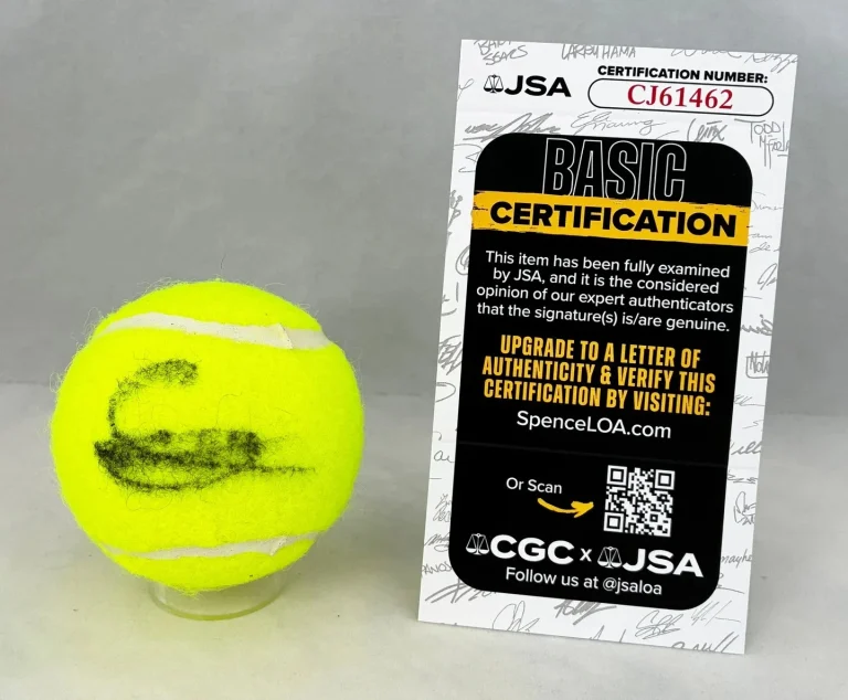 Albano Olivetti Signed Tennis Ball JSA COA
