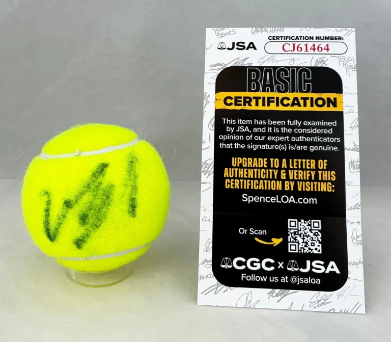Victoria Azarenka Signed Tennis Ball JSA COA