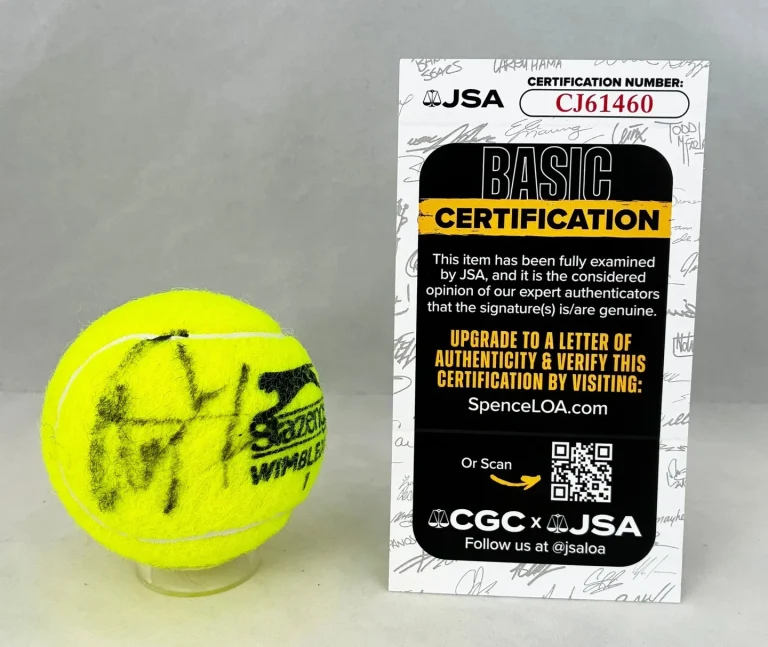 Conchita Martinez Signed Tennis Ball JSA COA