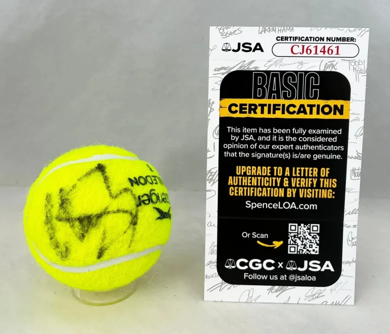 Conchita Martinez Signed Tennis Ball JSA 1 COA