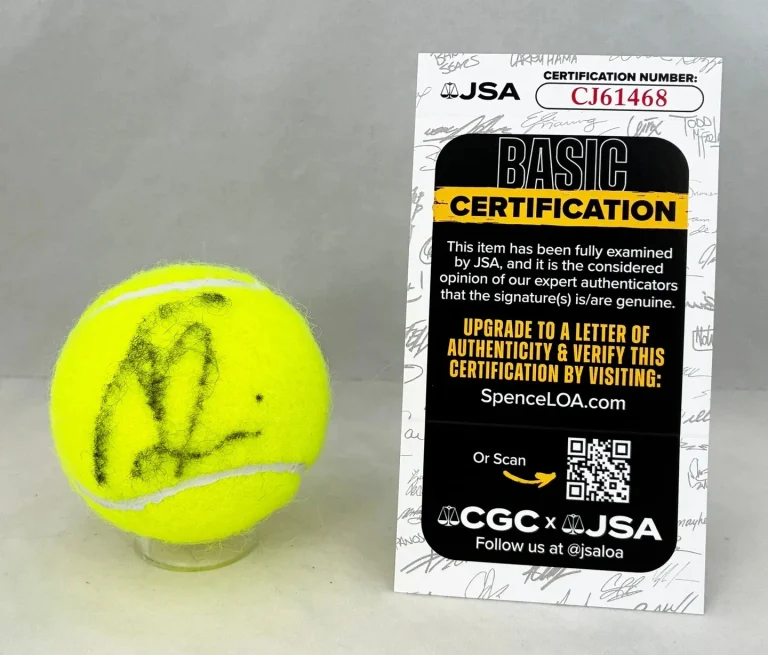 Maria Sakkari Signed Tennis Ball JSA COA