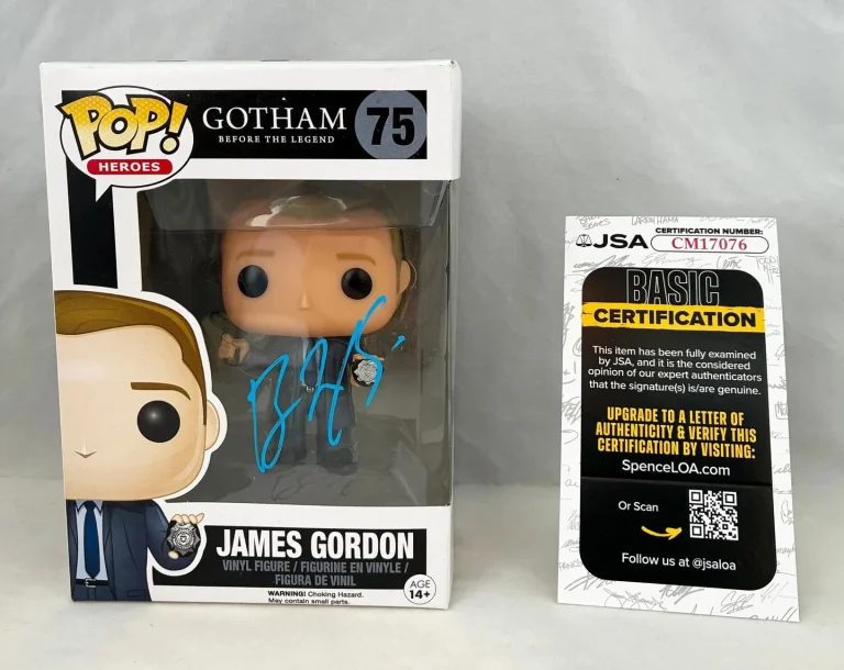Ben McKenzie Signed Funko Pop Cotham James Gordon JSA COA