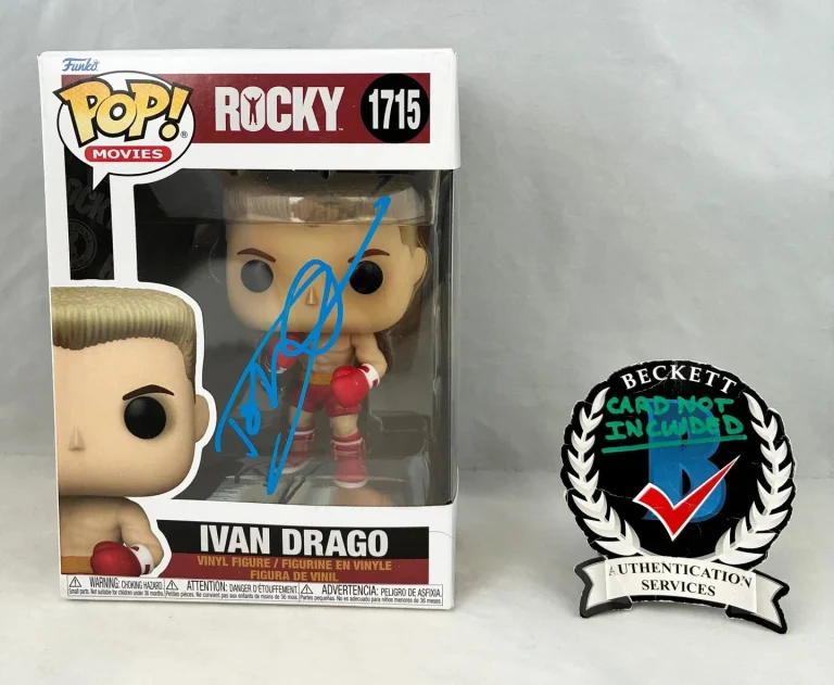 Dolph Lundgren Signed Funko Pop Rocky Ivan Drago Beckett BAS COA