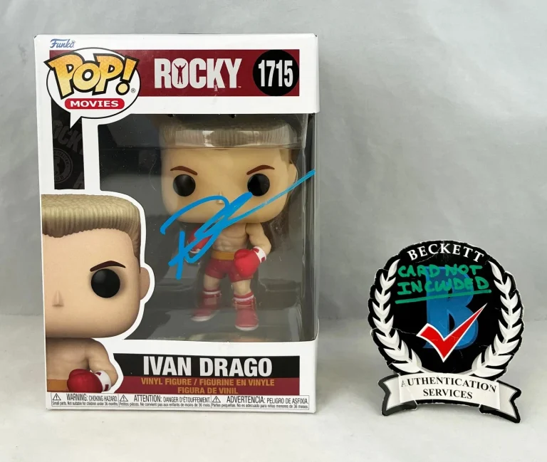 Dolph Lundgren Signed Funko Pop Rocky Ivan Drago Beckett BAS 1 COA