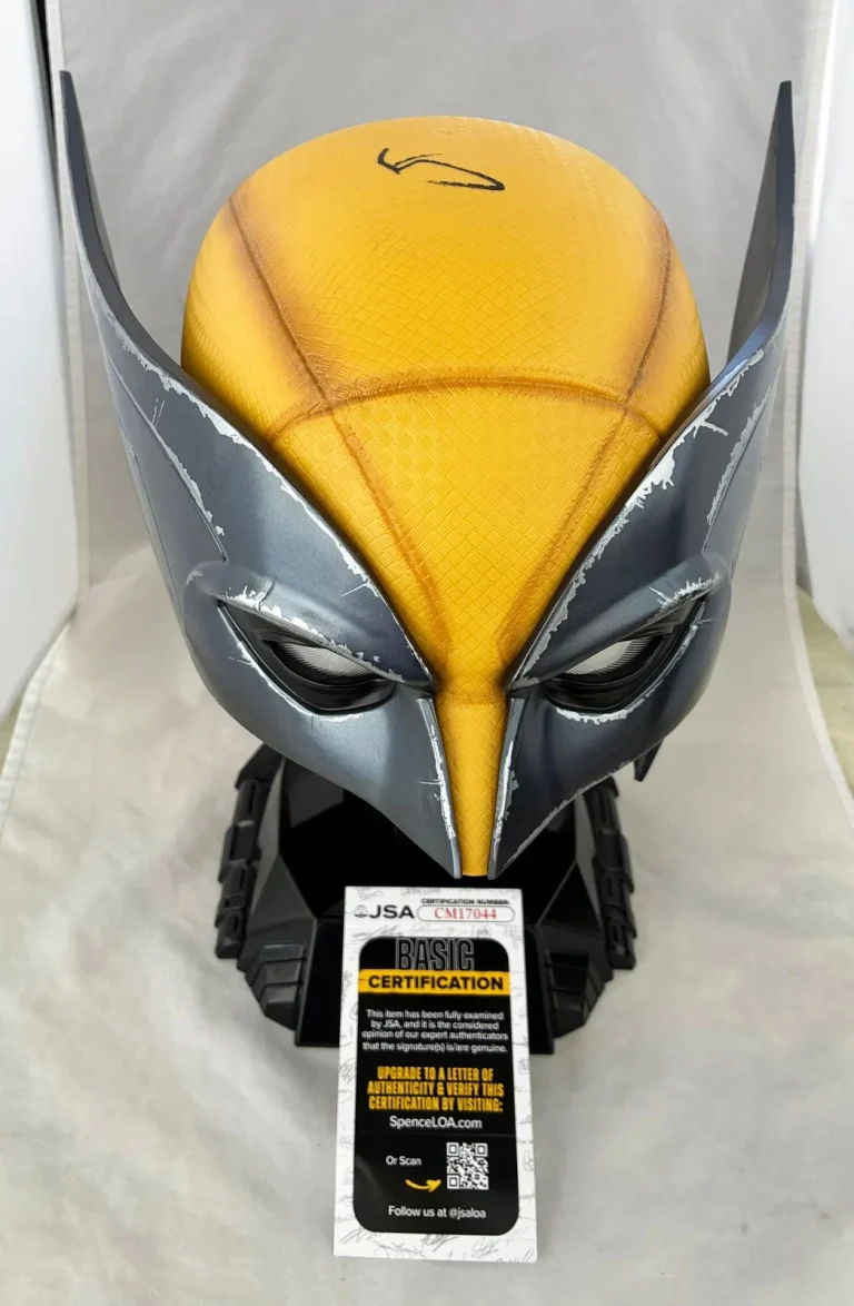 Hugh Jackman Signed Mask Marvel Legends JSA COA