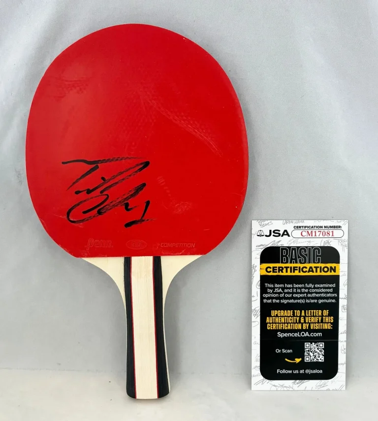 Timothee Chalamet Signed Ping Pong Paddle Marty Supreme JSA 1 COA