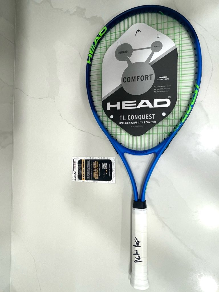 Andre Agassi Signed Head Tennis Racket Racquet Grand Slam Champion JSA CERT