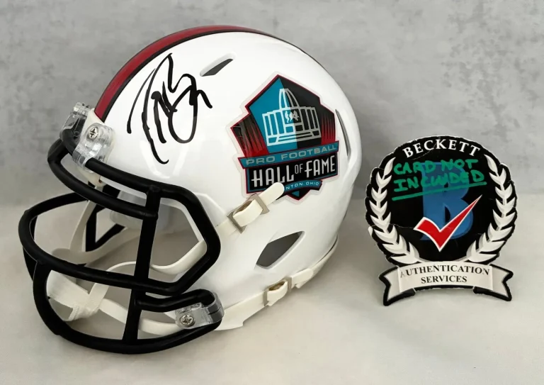 Drew Brees Signed HOF Mini Helmet New Orleans Saints Beckett BAS COA
