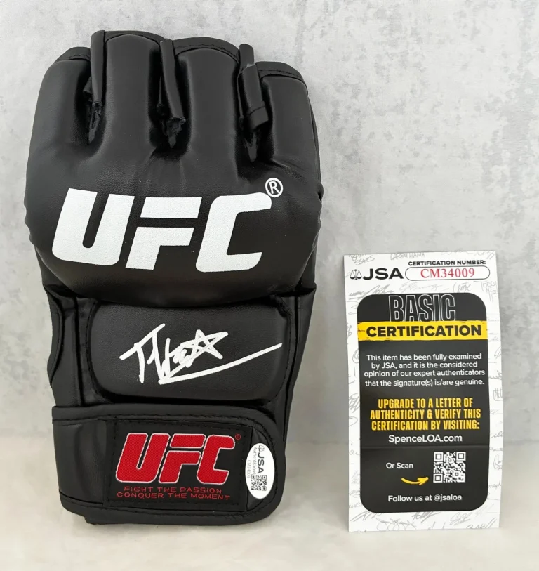 Terrance McKinney Signed UFC Glove JSA 1 COA