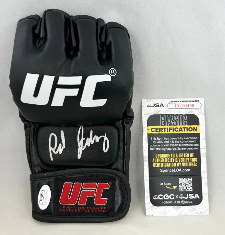 Red Dela Cruz Signed UFC Glove JSA COA