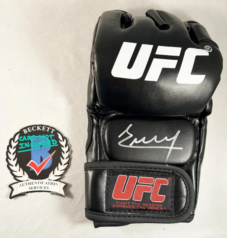 Jailton Almeida Signed UFC Glove MMA Beckett BAS 1 COA